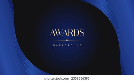 Luxus abstrakter blauer Hintergrund. Hochzeitsbrief. Linien, die eleganten Glanz erzeugen. Klassische Form.