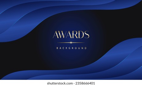 Lujoso fondo azul abstracto. Afiche de la invitación al matrimonio. Líneas que hacen chispa elegante. Publicación clásica de forma.