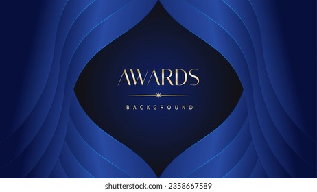 Lujoso fondo azul abstracto. Afiche de la invitación al matrimonio. Líneas que hacen chispa elegante. Publicación clásica de forma.