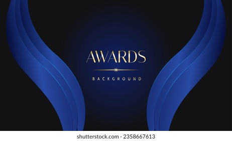 Lujoso fondo azul abstracto. Afiche de la invitación al matrimonio. Líneas que hacen chispa elegante. Publicación clásica de forma.