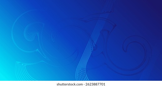 luxury Abstract blue  background design. Abstract pattern background design. Wave line art background design. Wavy line. Modern shiny blue circle lines pattern. Futuristic technology concept