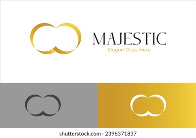Luxury Abstract Brand Logo, with Initials M, A, and C