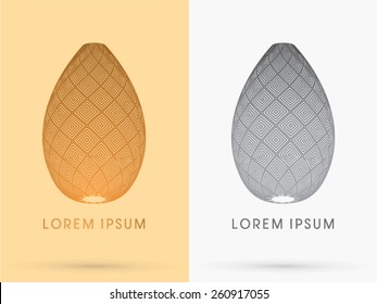 Luxury, Abstract Building ,Architecture, designed using line square geometric shape ,logo, symbol, icon, graphic, vector.
