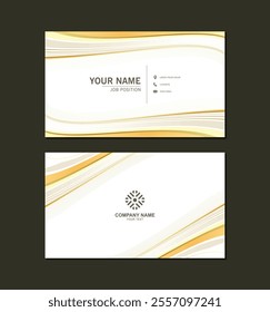 luxury abstract business card design