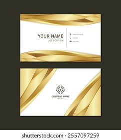 luxury abstract business card design