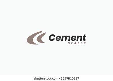 luxury abstract cement sealer icon logo vector design template. creative initial C symbol icon logo design vector ideas for sealer, concrete, and epoxy business