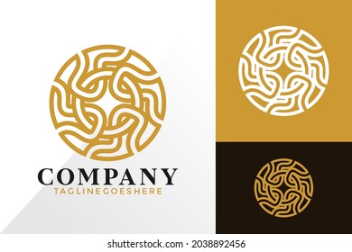 Luxury Abstract Circle Logo Design, Abstract Logos Designs Concept for Template