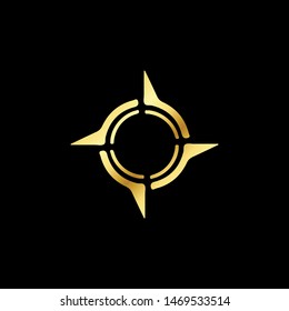 Luxury Abstract Compass Logo Template - Vector