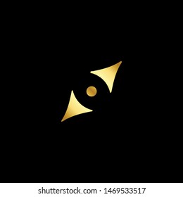 Luxury Abstract Compass Logo Template - Vector