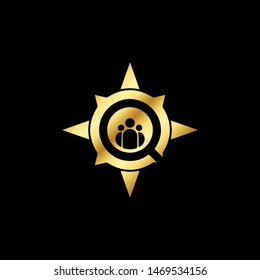 Luxury Abstract Compass Logo Template - Vector