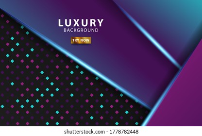 luxury abstract dark background in dots texture.Overlap layers with paper effect.