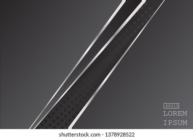 Luxury abstract dark background with Realistic shapes textured object