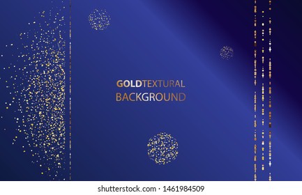 Luxury abstract dark blue and golden line with dark blue template background premium vector illustration