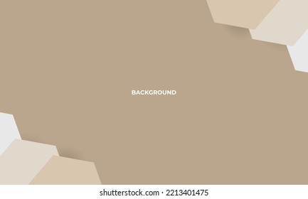 Luxury abstract geometric with brown background for Wallpaper, Web, Banner, Presentation, and etc.