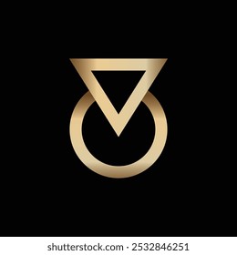 Luxury Abstract Geometric Logo Vector Illustration