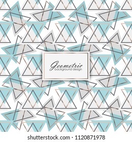 Luxury abstract geometric pattern with golden elements