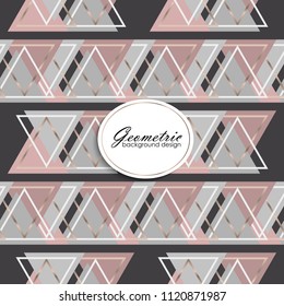 Luxury abstract geometric pattern with golden elements