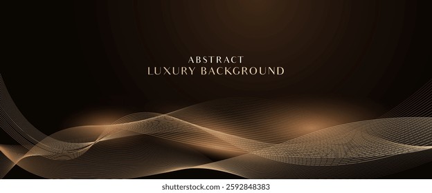 Luxury abstract gold background in modern design. Vector illustration.