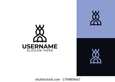 luxury abstract home stay logo vector design with simple, elegant, and modern style on white background