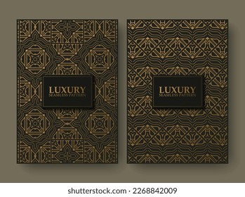 luxury abstract line pattern cover