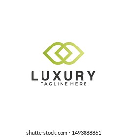 Luxury abstract logo icon vector