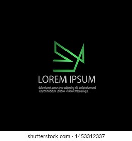 Luxury abstract logo template vector. Beauty and elegant with modern design. Simple logo for company. Can be used for important events. Epa 10.