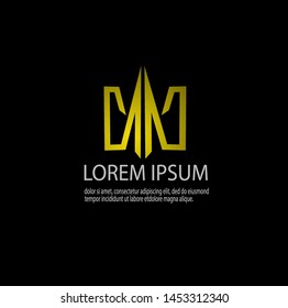 Luxury abstract logo template vector. Beauty and elegant with modern design. Simple logo for company. Can be used for important events. Epa 10.