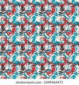 Luxury abstract motley seamless pattern. Vector illustration for print, fabric, cover, packaging, interior decor, blog decoration and other your projects.