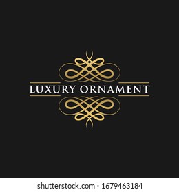 the Luxury abstract ornament vector