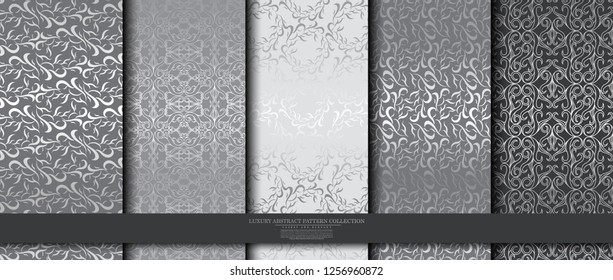 luxury abstract pattern collection texture background template vector design, inclusive of seamless swatch