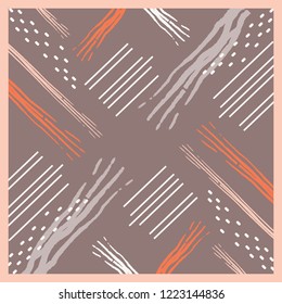 luxury abstract pattern for scarf design