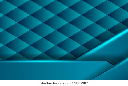 luxury abstract premium blue vector background with blue line.Overlap layers with paper effect. digital template. Realistic light effect .vector illustration.