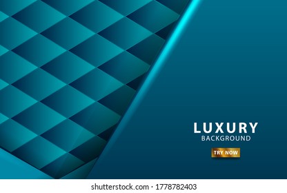 luxury abstract premium blue vector background with blue line.Overlap layers with paper effect. digital template. Realistic light effect .vector illustration.