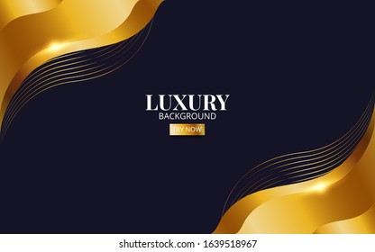 luxury abstract shape gold vector background
