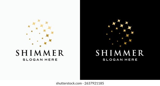 Luxury abstract star vector logo design with modern, simple and clean style. Icon for business, cosmetics and beauty, fashion and personal branding.