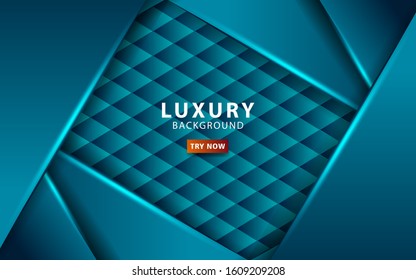 luxury abstract technology blue vector background with blue line.Overlap layers with paper effect. digital template. Realistic light effect on textured hexagon background.vector illustration.