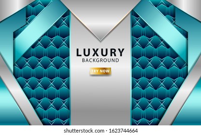 luxury abstract technology white vector background with blue line.Overlap layers with paper effect. digital template. Realistic light effect on textured  background.vector illustration.