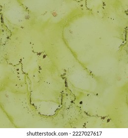 Luxury Abstract Template. Bronze Vector Ink Background. Golden Alcohol Ink Canvas. Geode Elegant Glitter. Foil Ink Paint. Green Gradient Watercolor. Gold Marble Background. Marble Green Water Color.