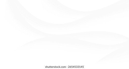 Luxury abstract texture white background with soft and beautiful waves.vector eps10