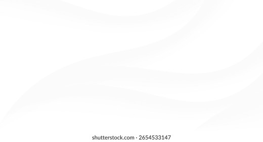 Luxury abstract texture white background with soft and beautiful waves.vector eps10
