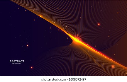 Luxury abstract trendy with dark and glowing background vector
