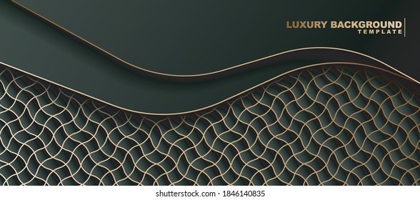 Luxury abstract wave background template
