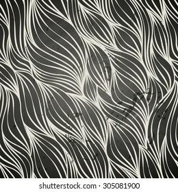 Luxury abstract wave wallpaper, chalkboard design