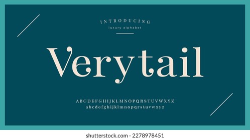 Luxury alphabet font. Typography style fonts for fashion, retail, feminine, beauty care, jewelry logo design