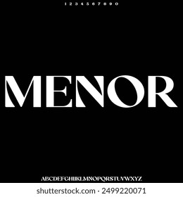 luxury alphabet font vector type set
