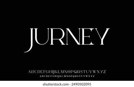 Luxury alphabet letters font. Classic Lettering Minimal Fashion Designs. Typography sans serif simple wedding logo fonts and number.