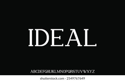 Luxury alphabet letters font. Classic Lettering Minimal Fashion Designs. Typography serif simple wedding logo fonts and number. vector illustration