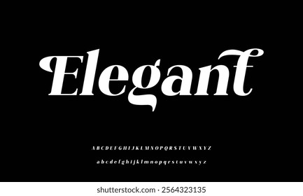 Luxury alphabet letters font for logo