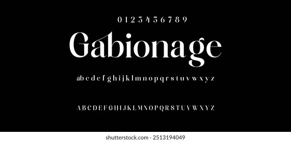 Luxury alphabet letters font and number. Typography elegant wedding classic lettering serif fonts decorative vintage retro concept. vector illustration