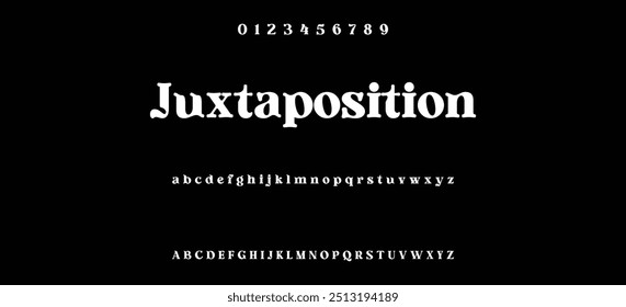 Letras alfabeto de luxo fonte e número. Tipografia elegante casamento clássico lettering serif fontes decorativo vintage conceito retro. ilustração vetorial